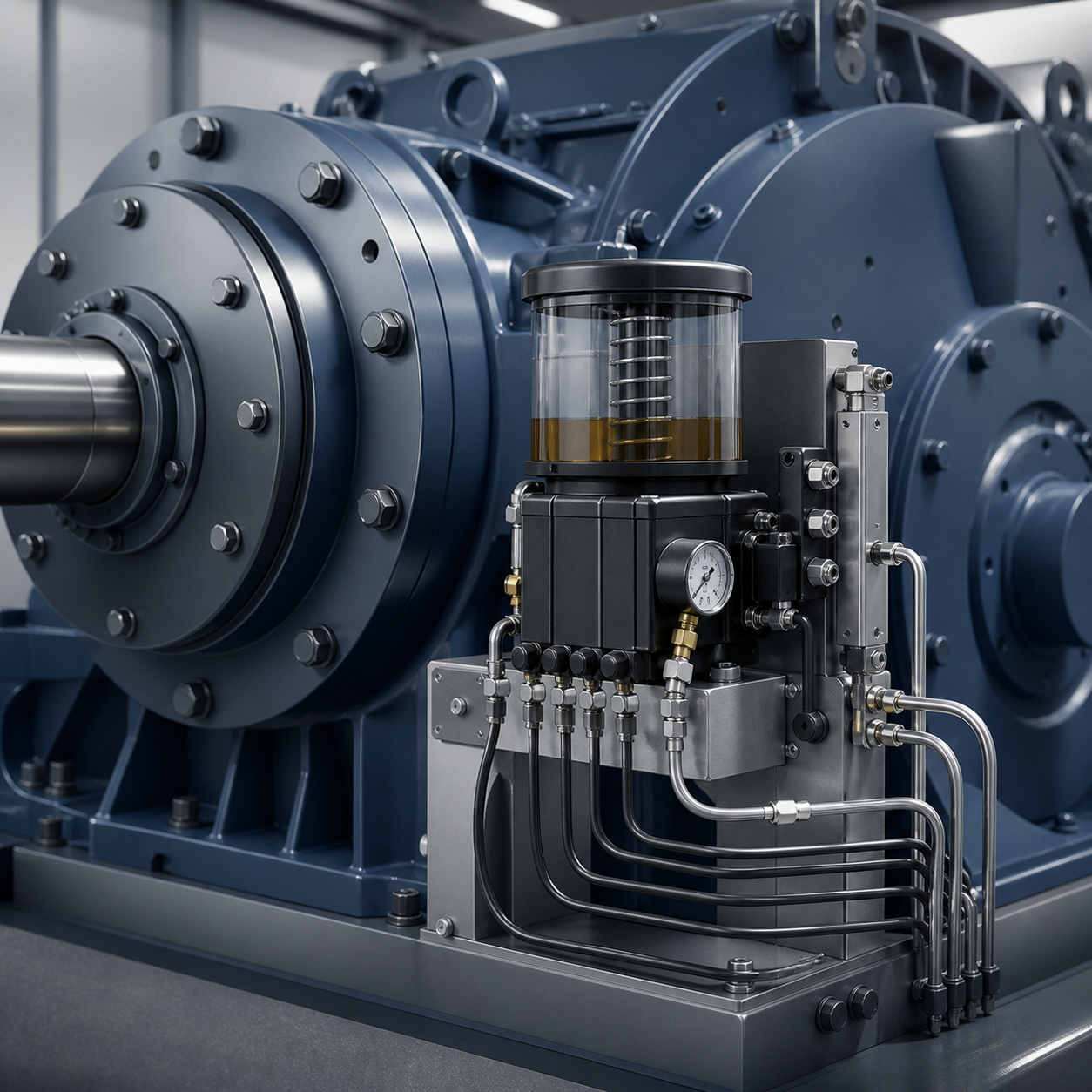 Sistema di lubrificazione industriale per energia ed eolico